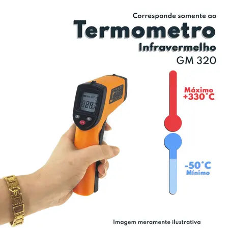 Termômetro digital infravermelho a laser Sira