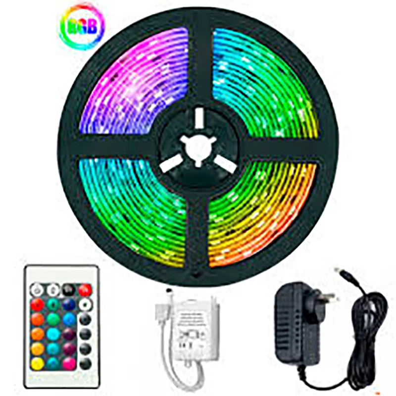 5m Ultra Rgb 3528 Waterproof Led Tape + Control With Source